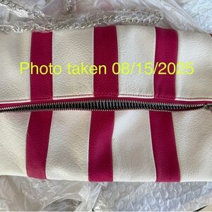 Stylish Pink and White Women's Bag